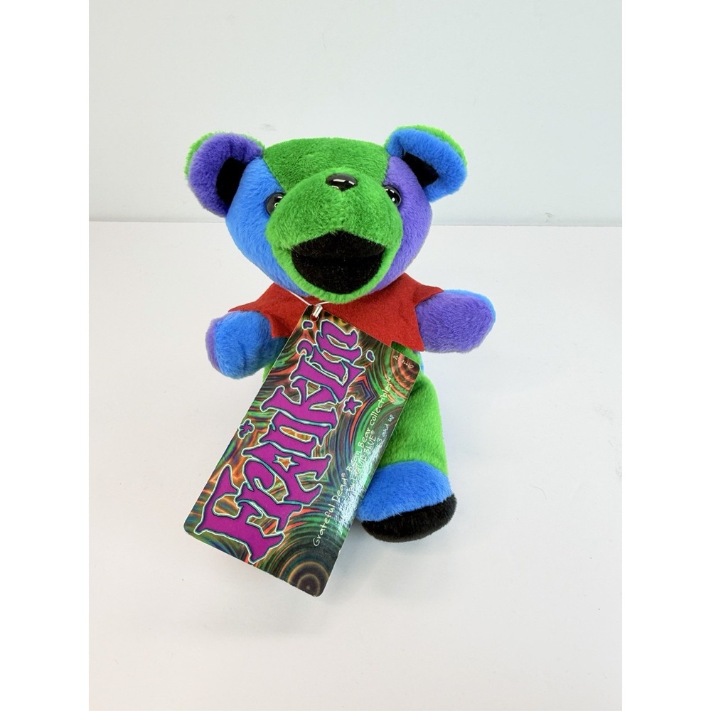 Grateful Dead Franklin Bean Bear Collectibles Liquid Blue 1998 Vintage 7" Plush